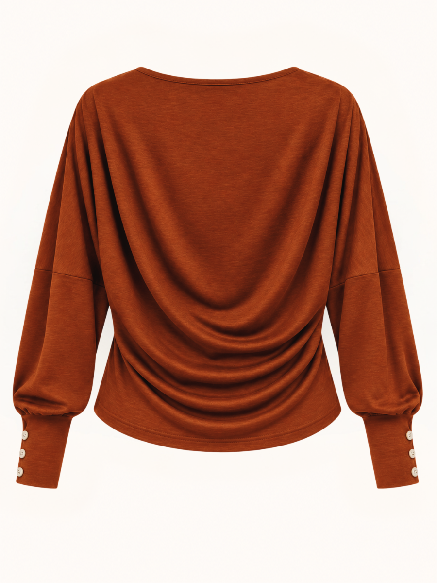 Cowl-Neck Blouse