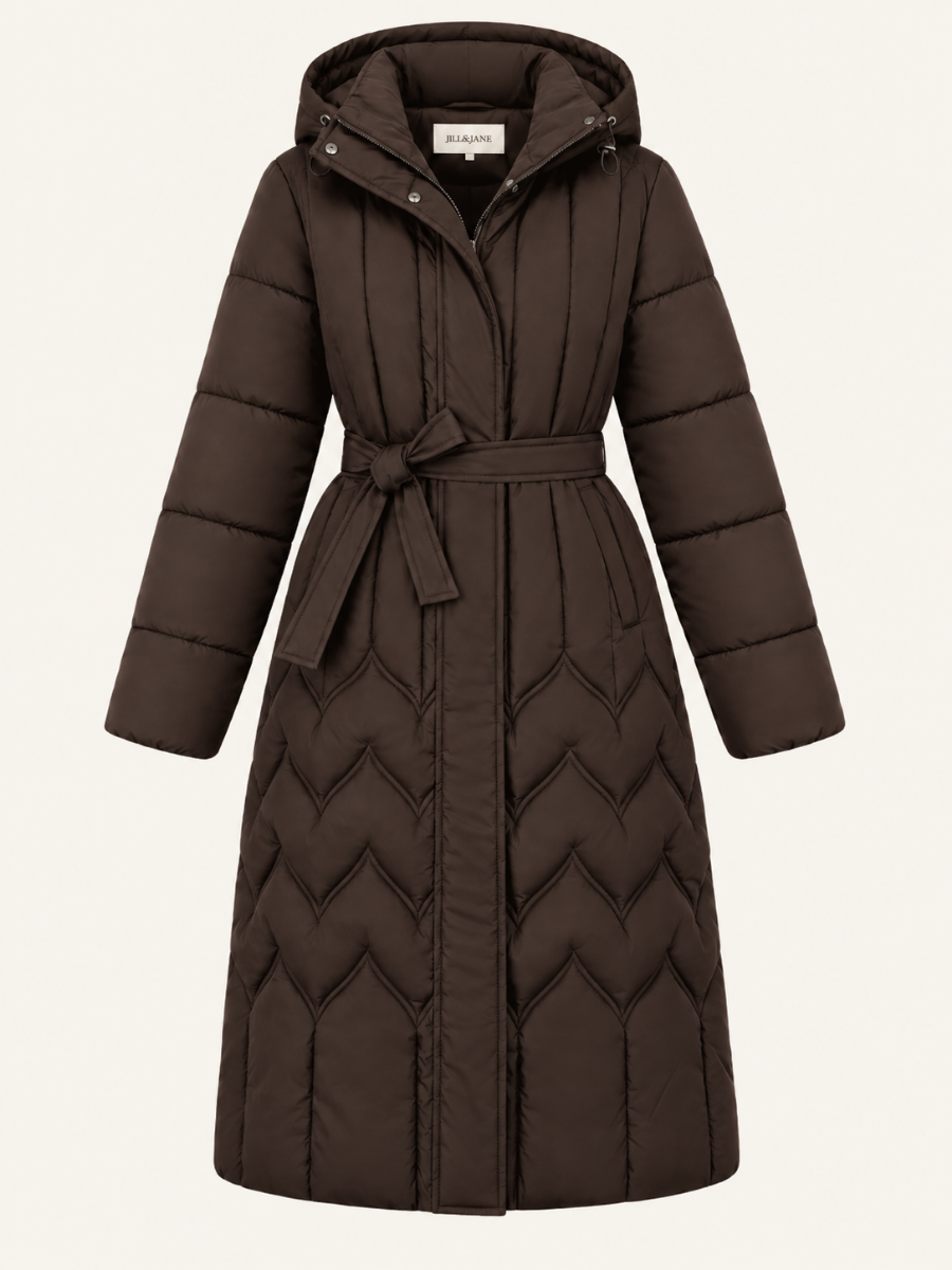 Belted Quilted Pufferjas