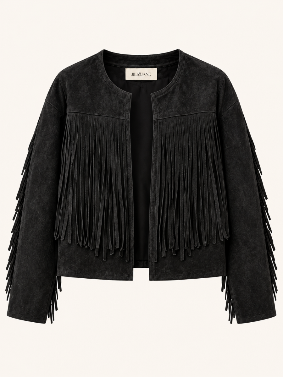 Fringe Suede Overshirt