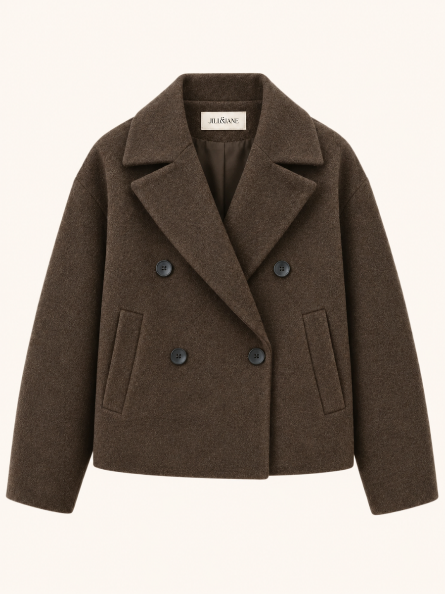 Double-Breasted Cropped Jacket