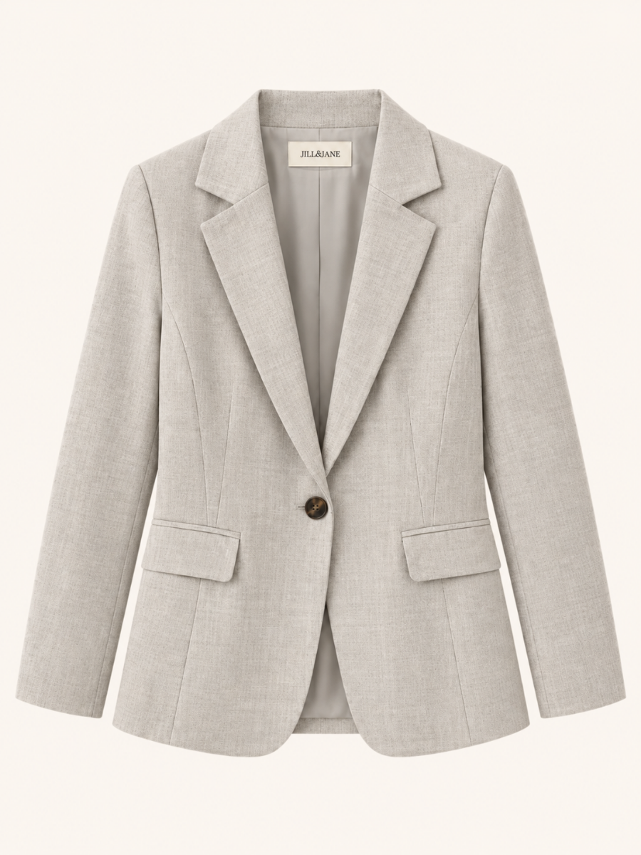 Single-Button Tailored Blazer