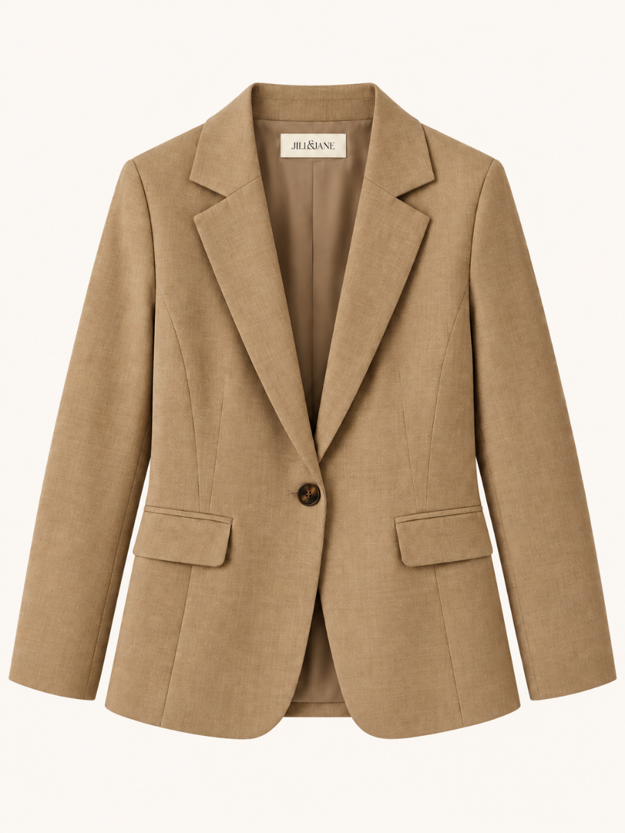 Single-Button Tailored Blazer