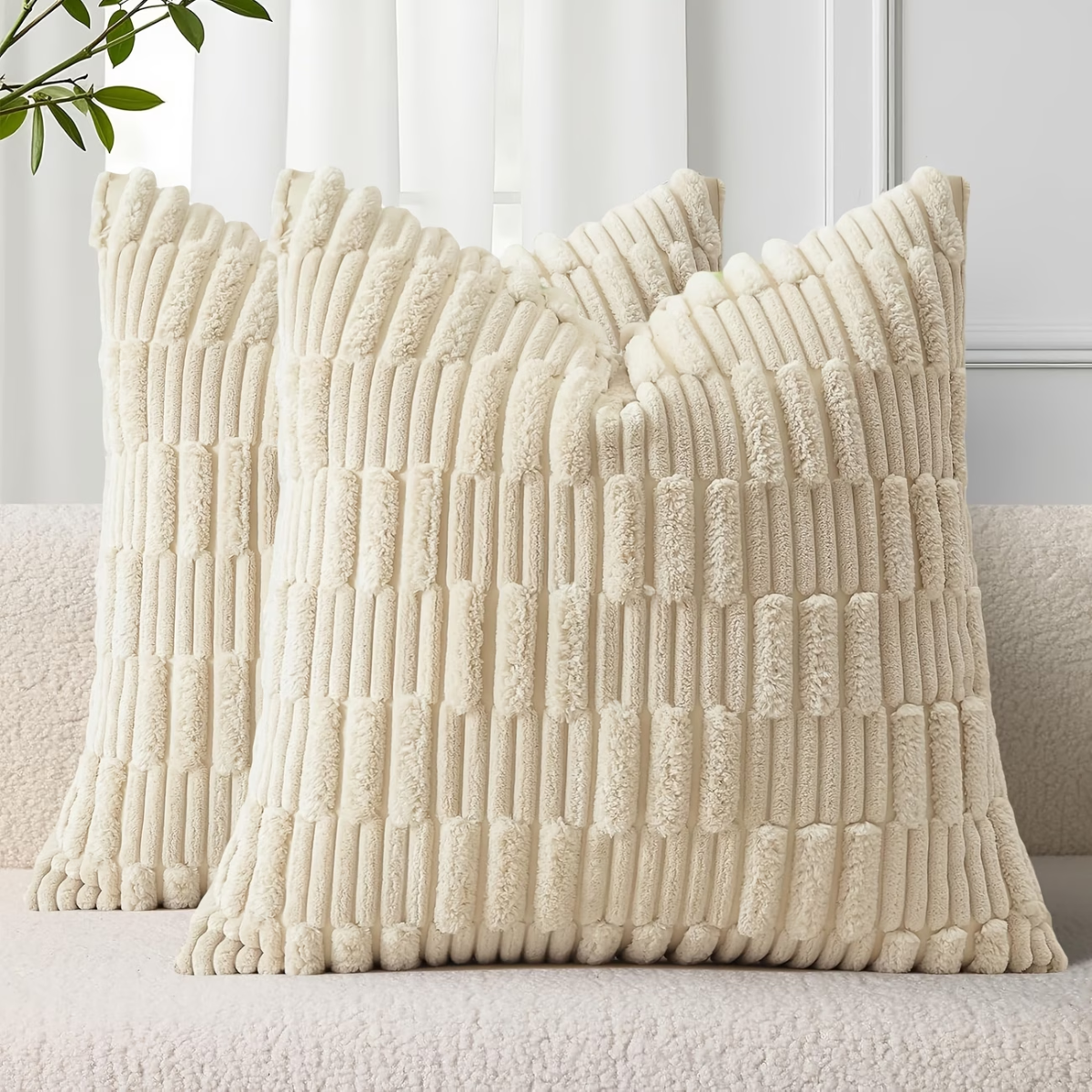 Striped Front Knit Bankkussen