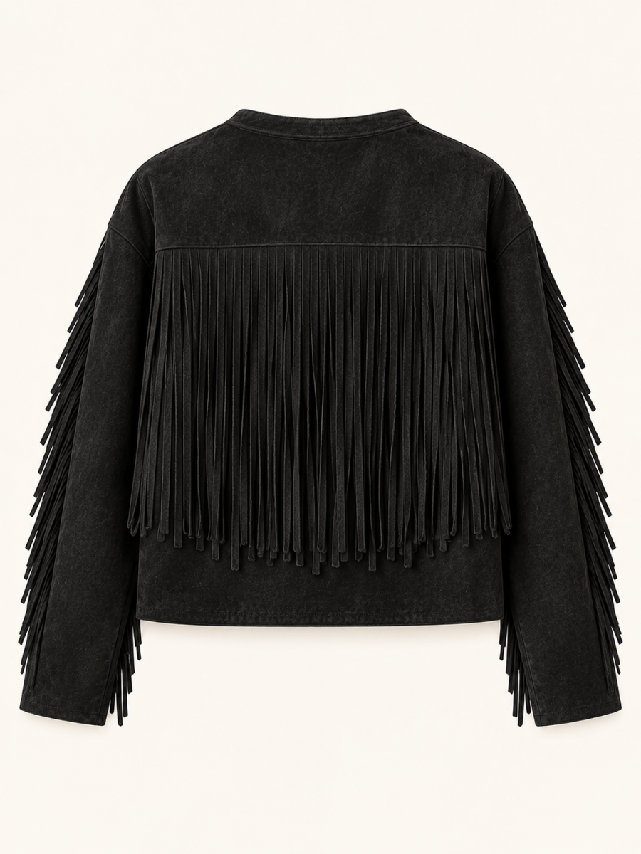 Fringe Suede Overshirt