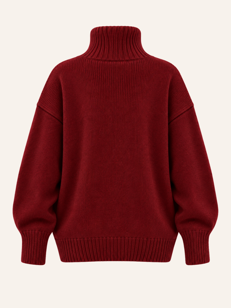 Cozy Turtleneck Knit Sweater