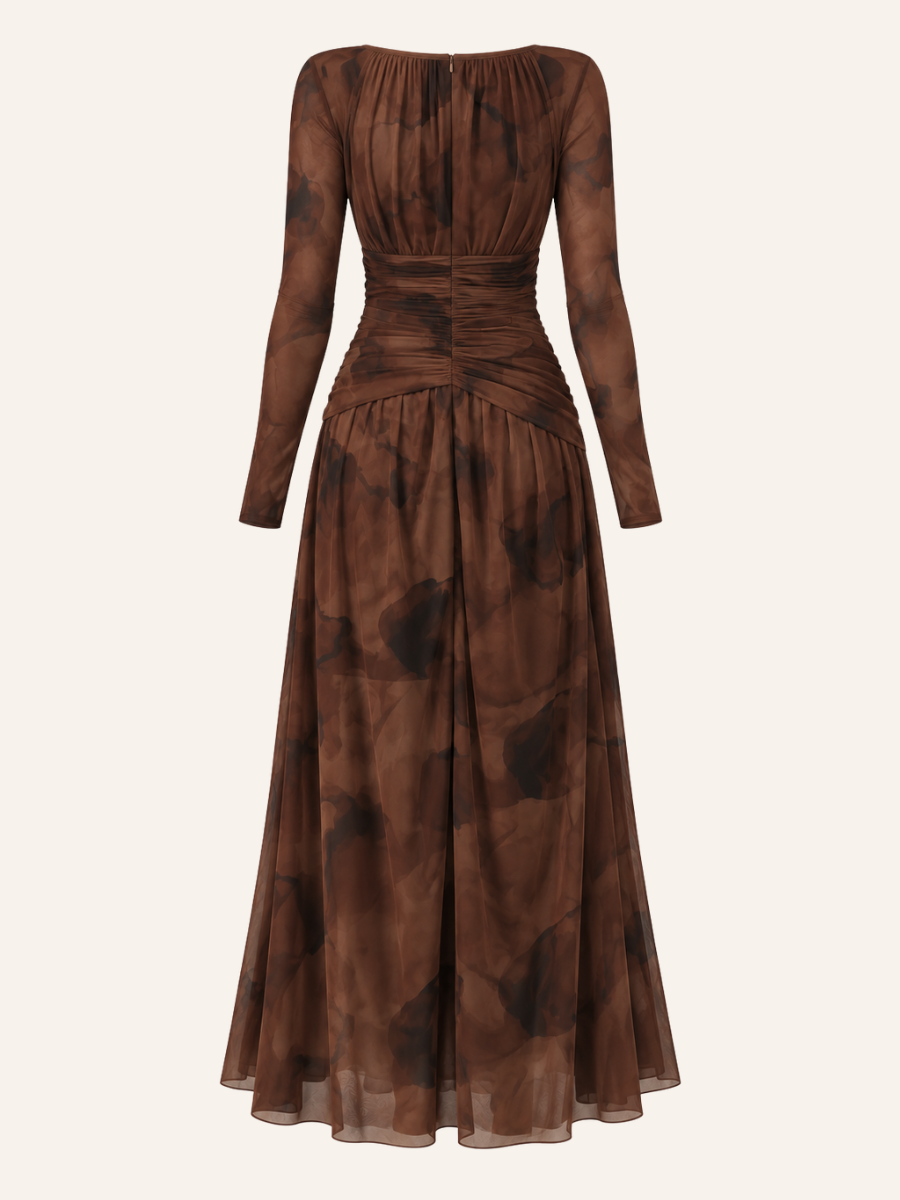 Ruched Maxi Jurk