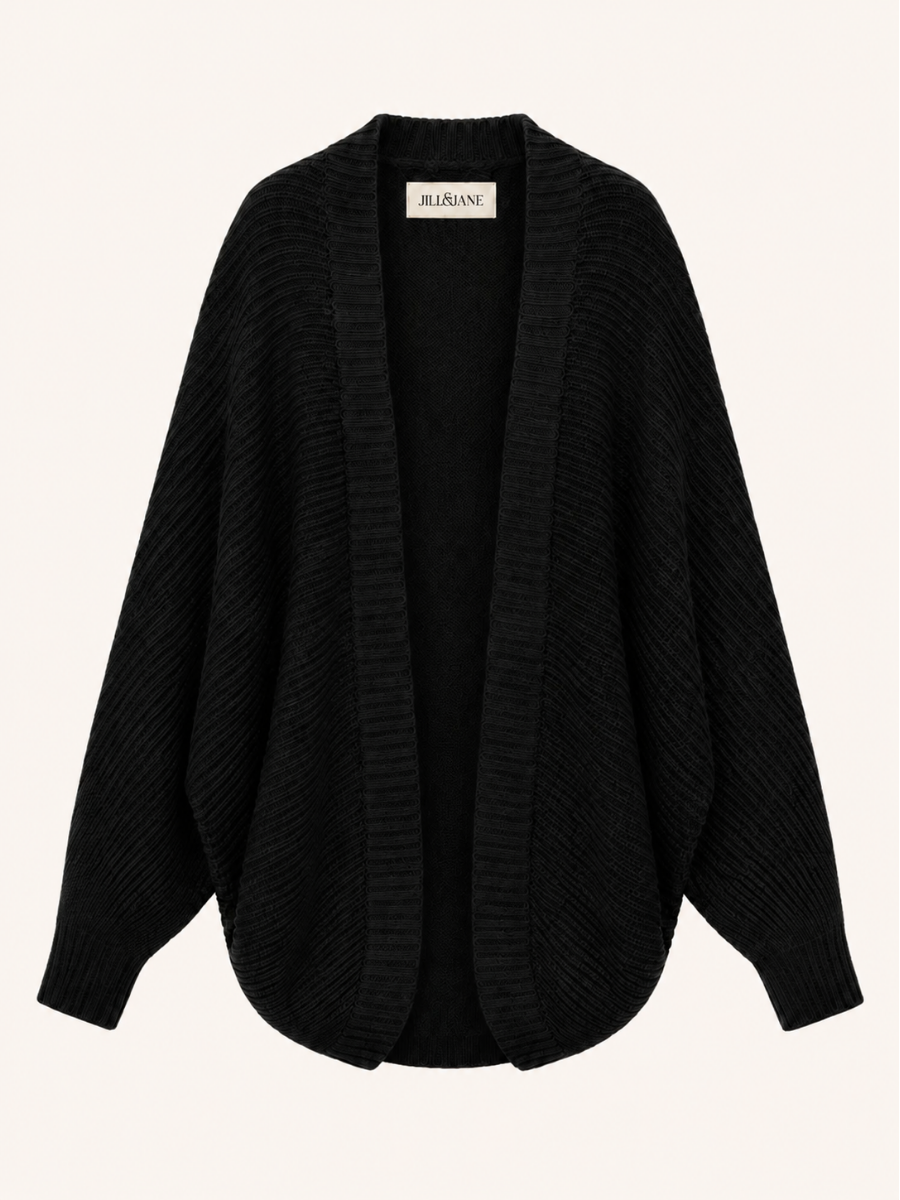 Draped Open-Front Vest