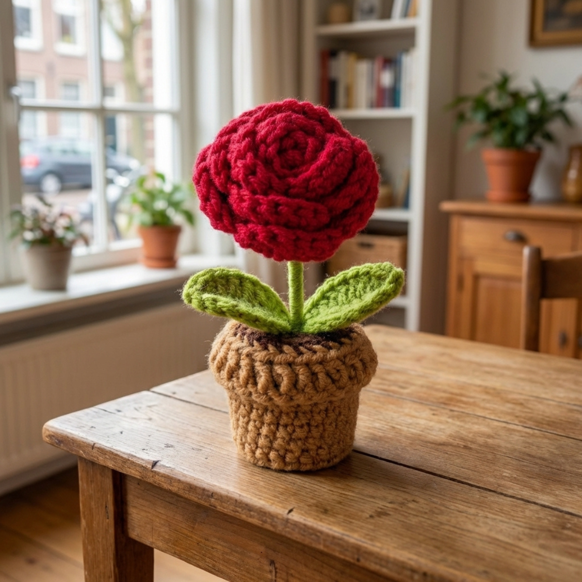 Gebreide Bloemetjes – Handgemaakt, Kleurrijk & Uniek