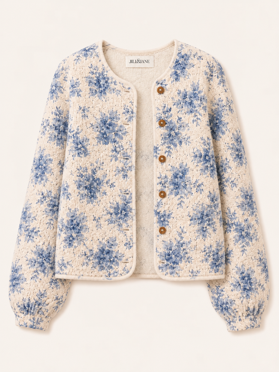 Floral Quilted Vest