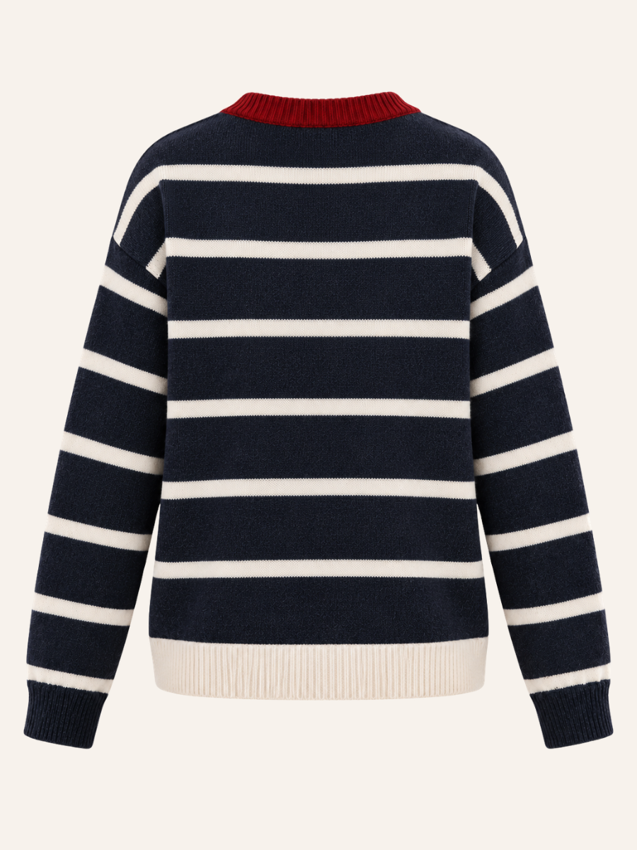 Mabel Striped Heart Vest
