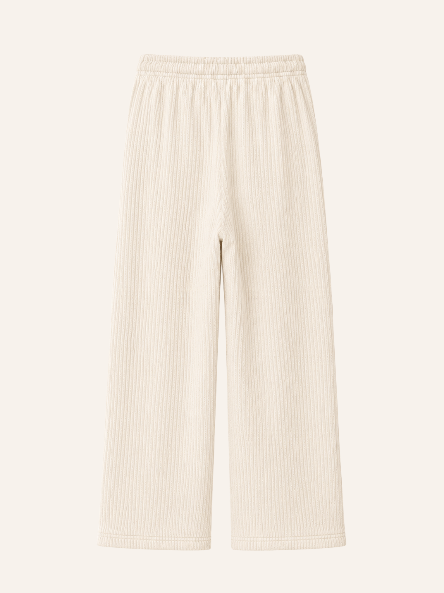 Ribbed Wide-Leg Comfortbroek