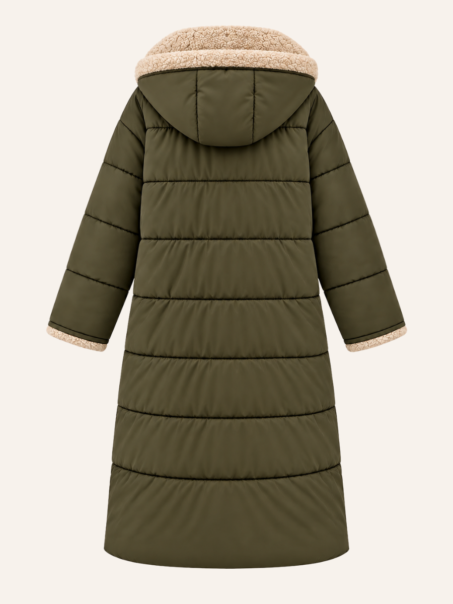 Shearling Hooded Pufferjas