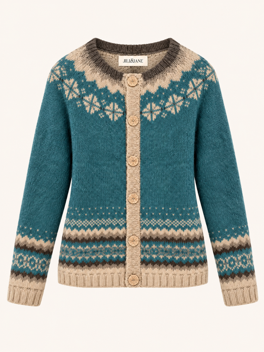 Nordic Fair Isle Button Vest