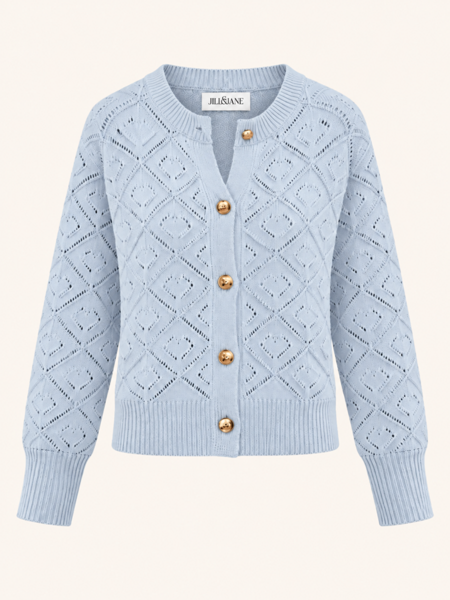 Elara Diamond Knit Vest