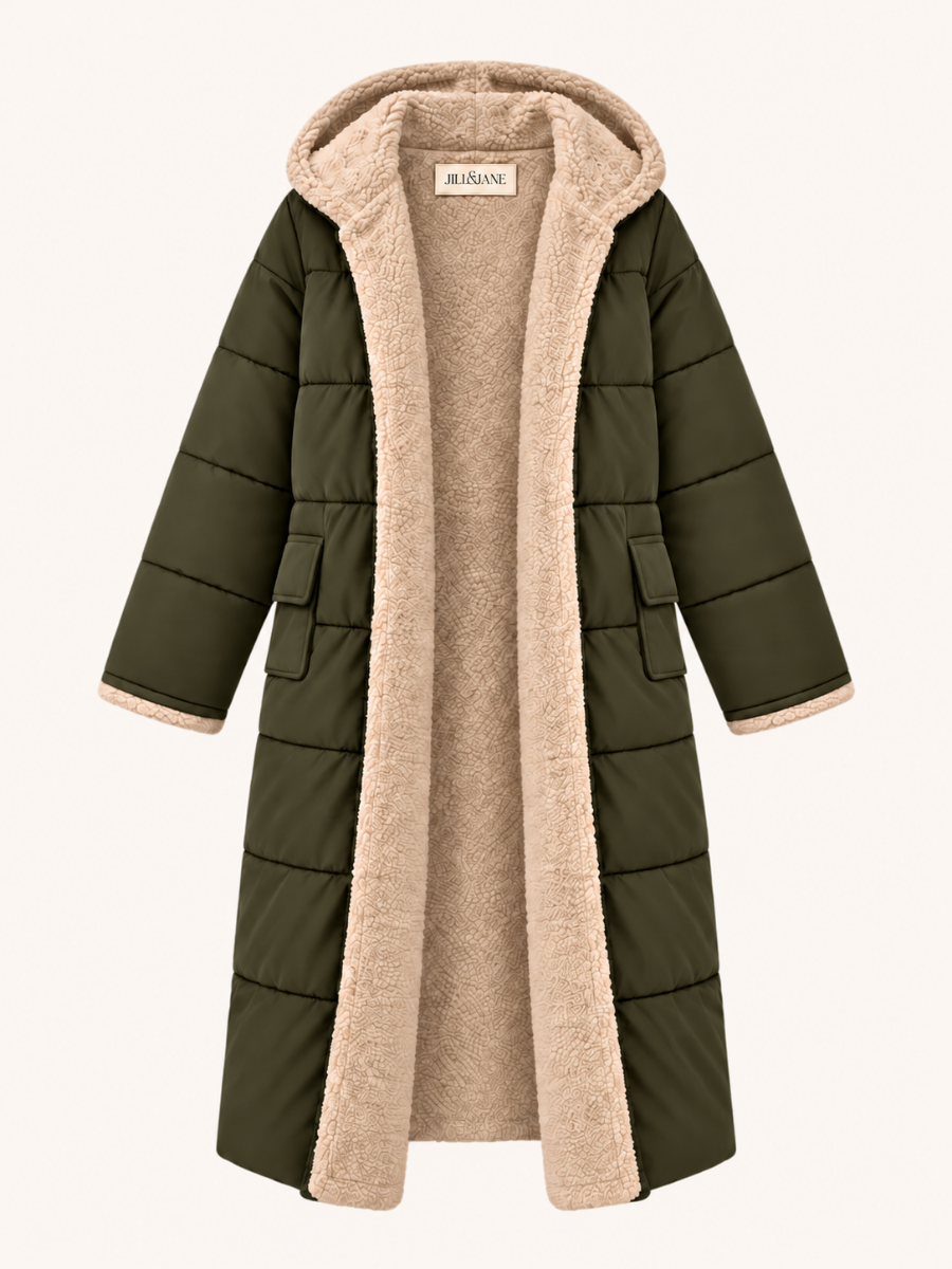Shearling Hooded Pufferjas