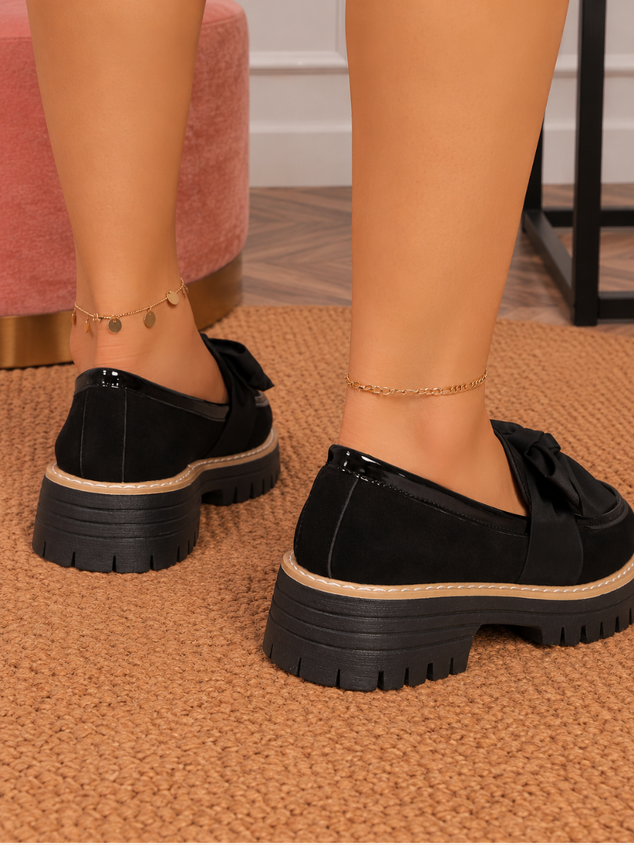 Bow-Detail Chunky Loafers