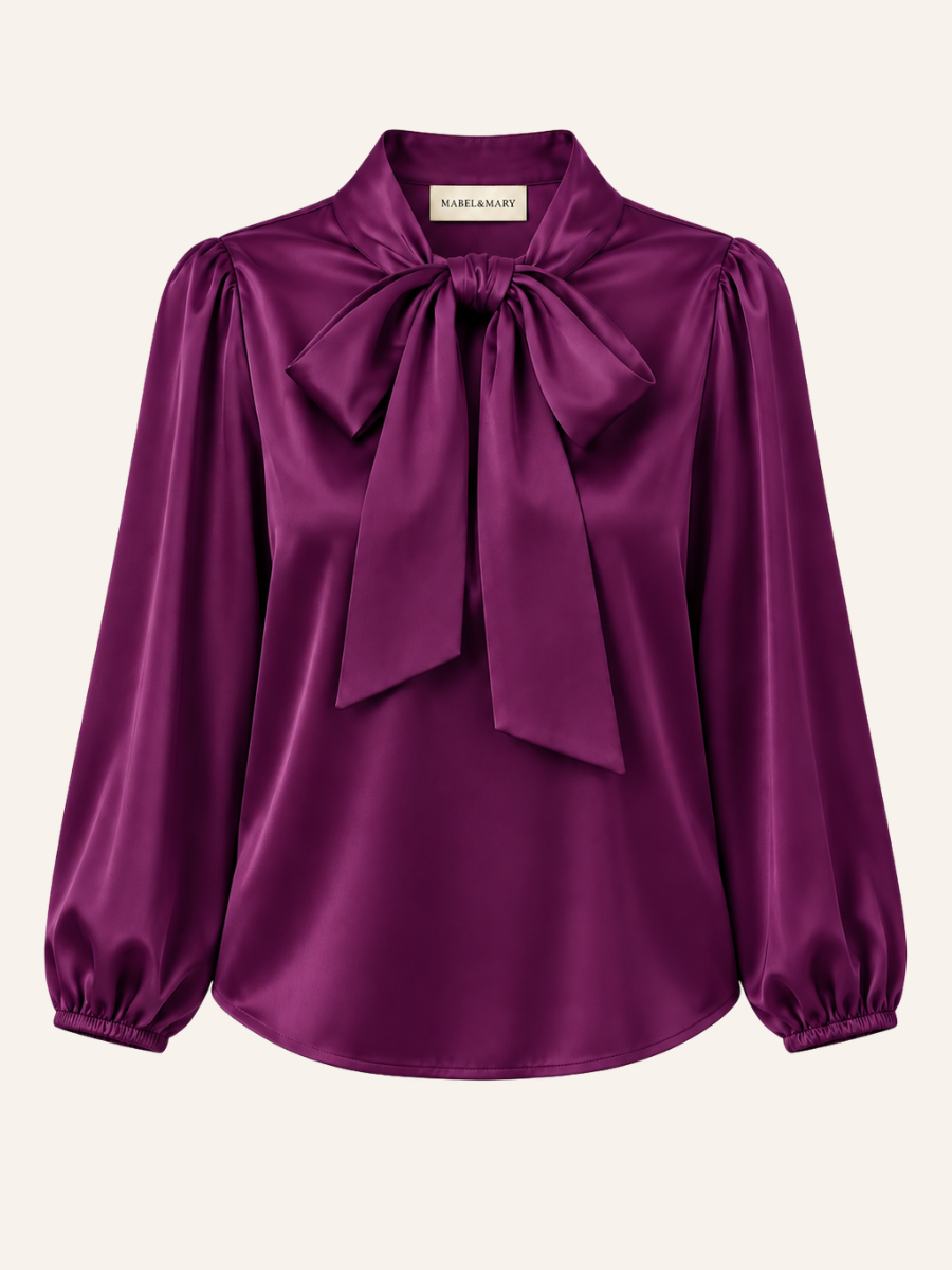 Bow-Neck Blouse