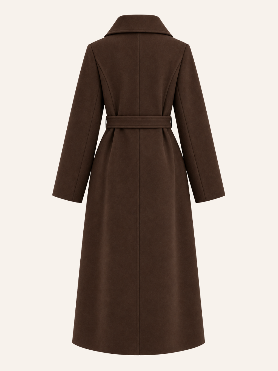 Asymmetric Belted Coat