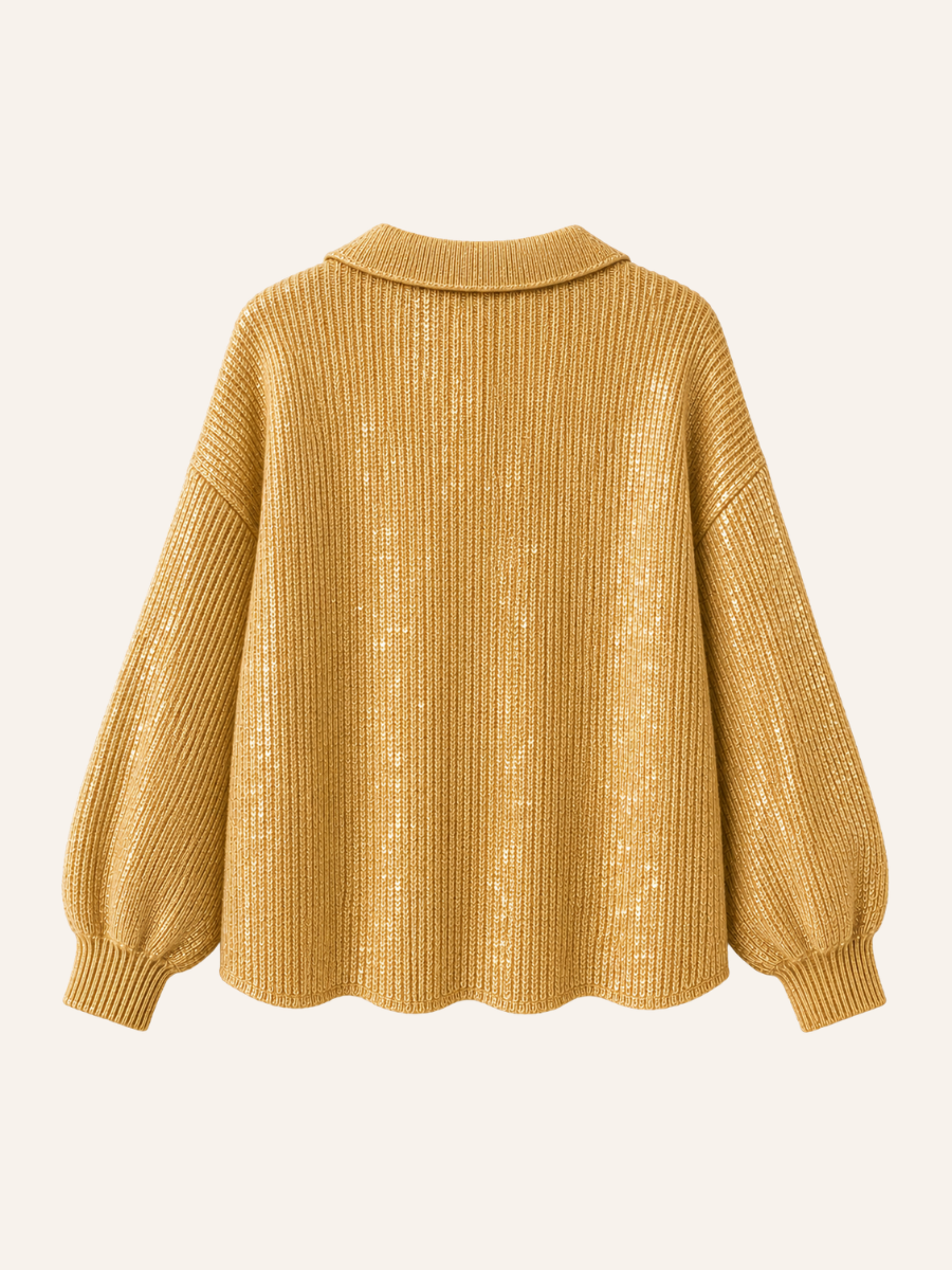 Gold Button Collared Vest