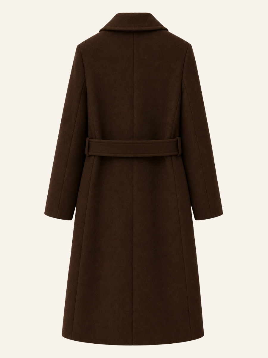 Button-Tab Tailored Coat