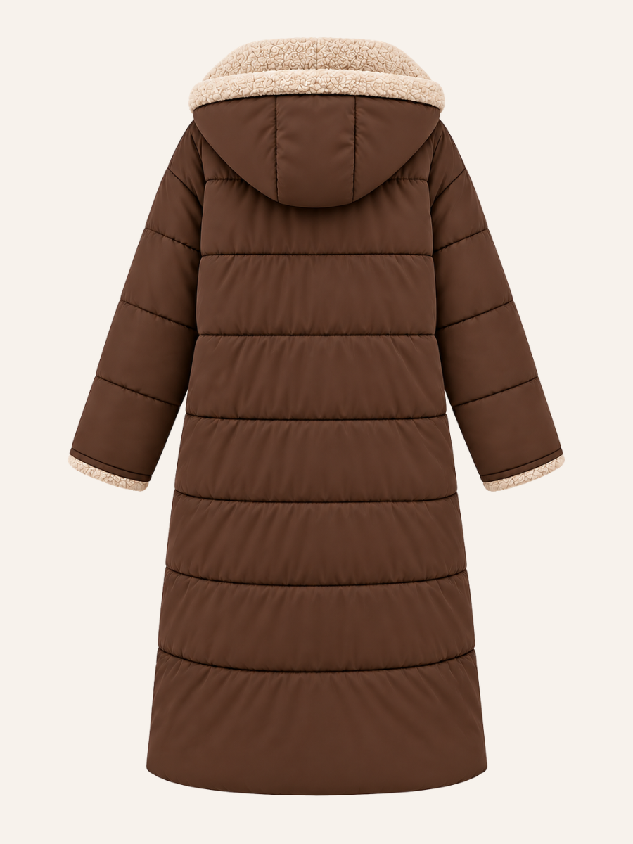 Shearling Hooded Pufferjas