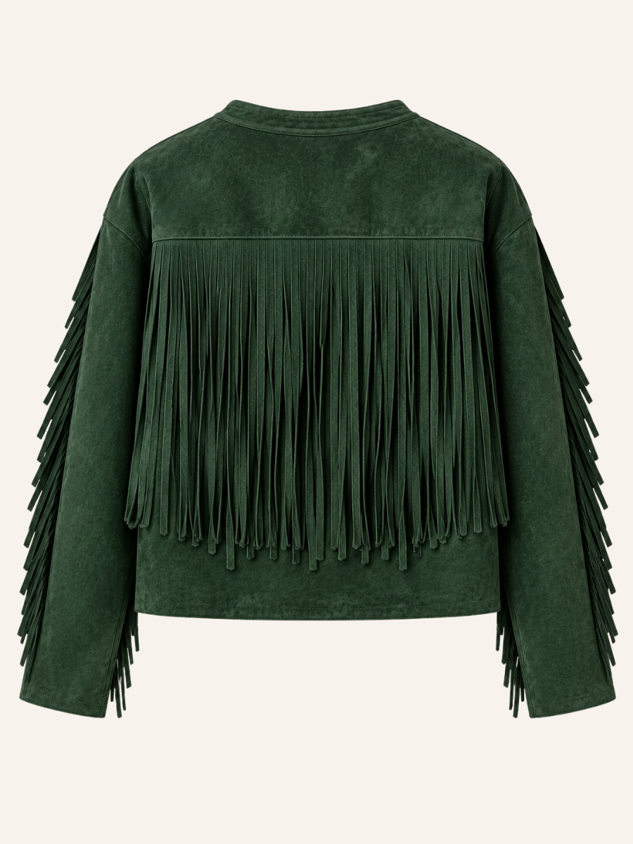 Fringe Suede Overshirt