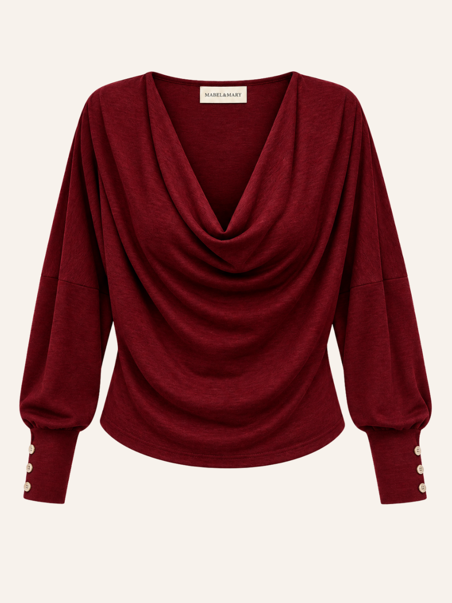 Cowl-Neck Blouse