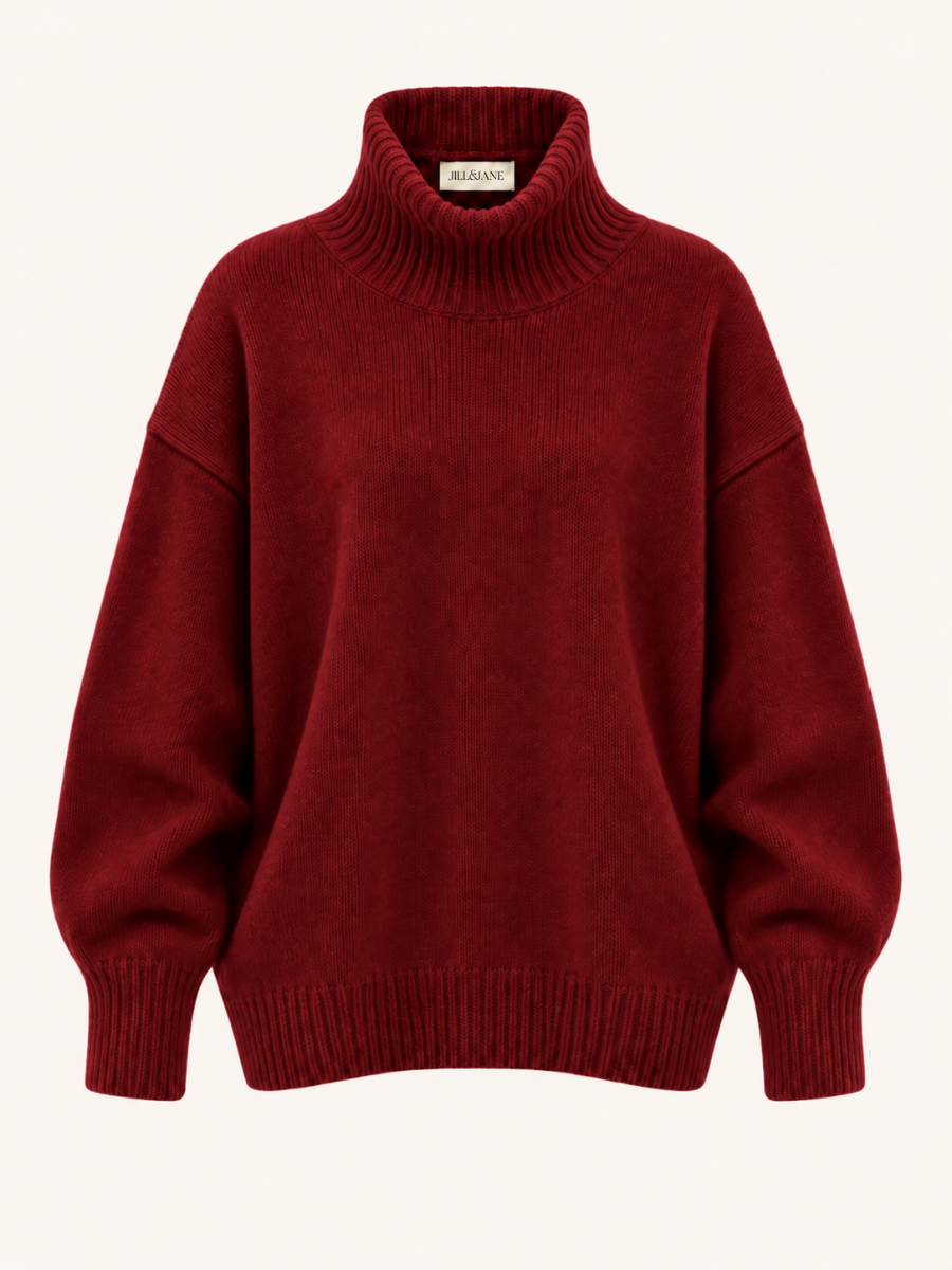 Cozy Turtleneck Knit Sweater