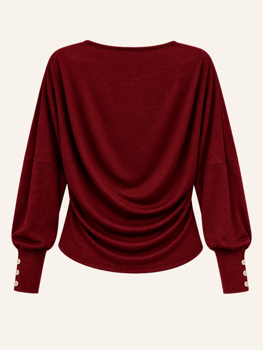 Cowl-Neck Blouse