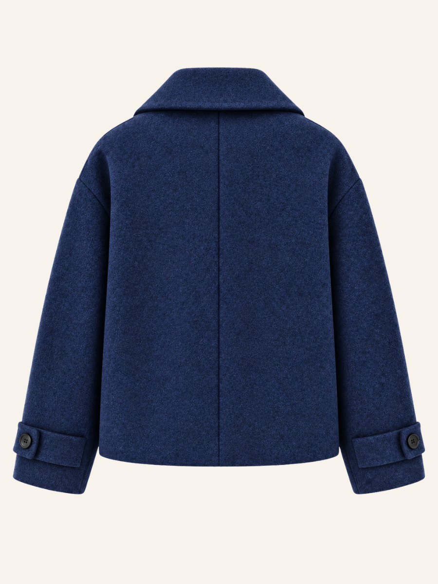 Double-Breasted Cropped Jacket