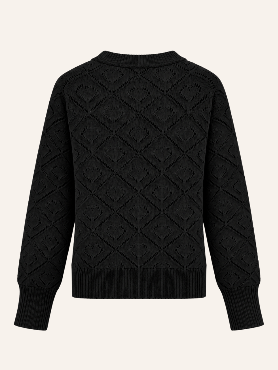 Elara Diamond Knit Vest