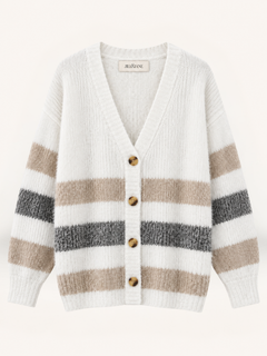 Neutral Stripe Knit Vest