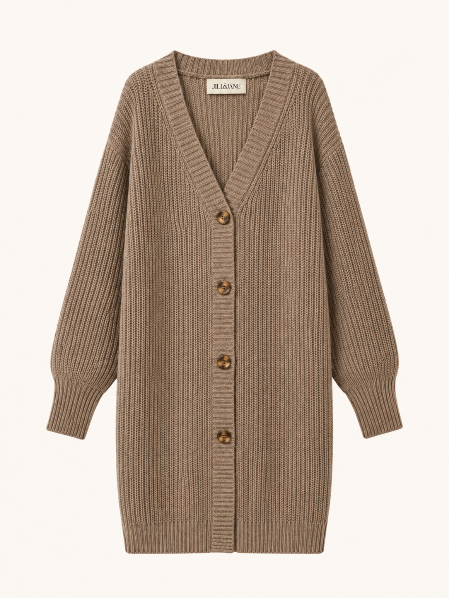 Button Front Knit Jurk