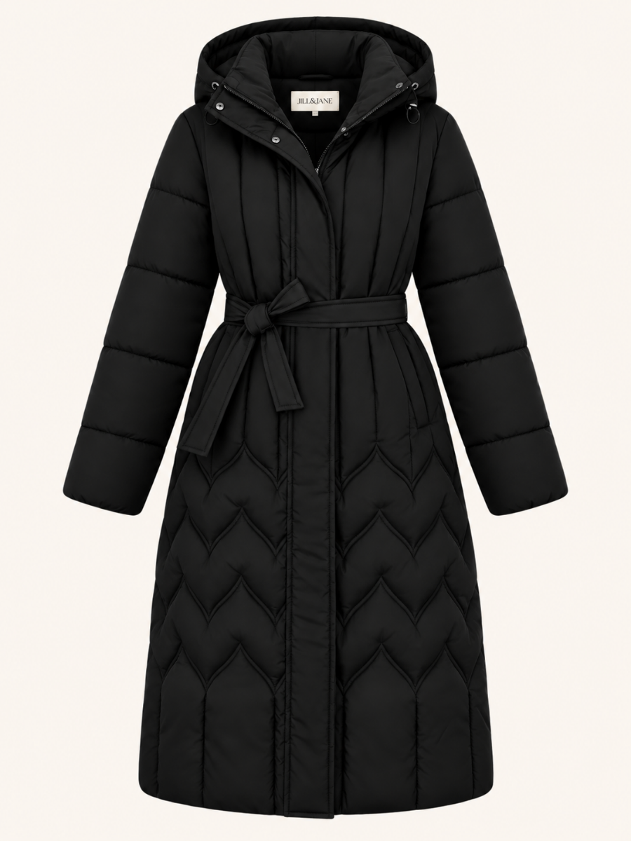 Belted Quilted Pufferjas