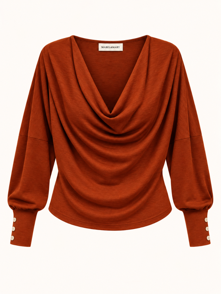 Cowl-Neck Blouse
