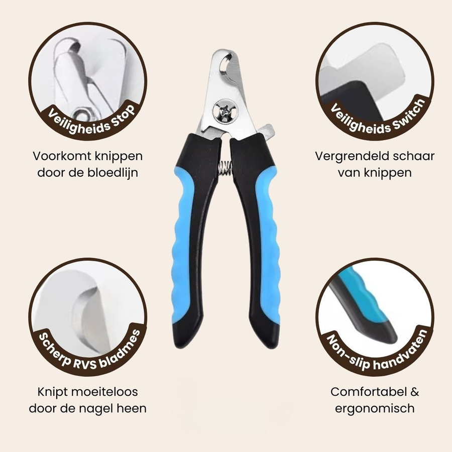 Professionele Nageltrimmer met Veiligheidsstop - Voor Honden & Katten