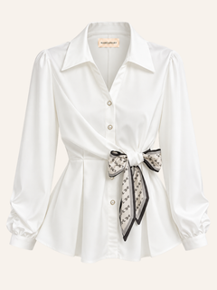 Adeline Tie-Waist Blouse