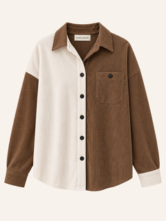 Two-Tone Textured Overshirt