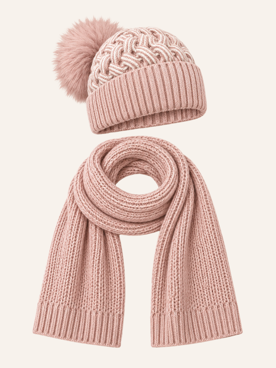 Knit Muts & Sjaal Set