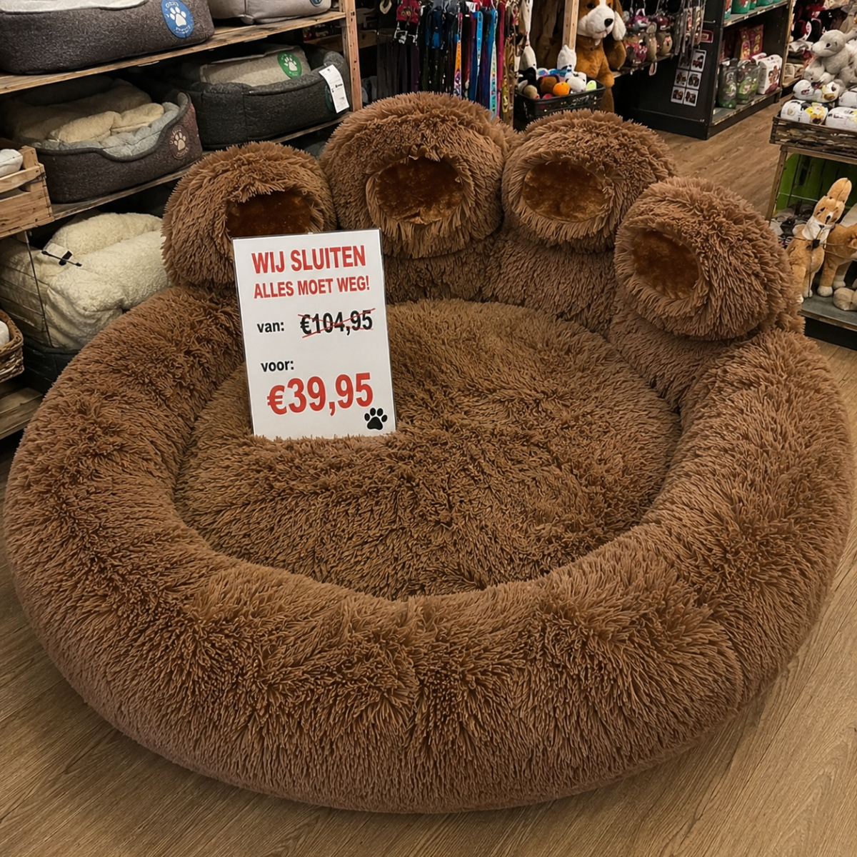 Pootvormige Slaapmand XL - Voor Honden & Katten