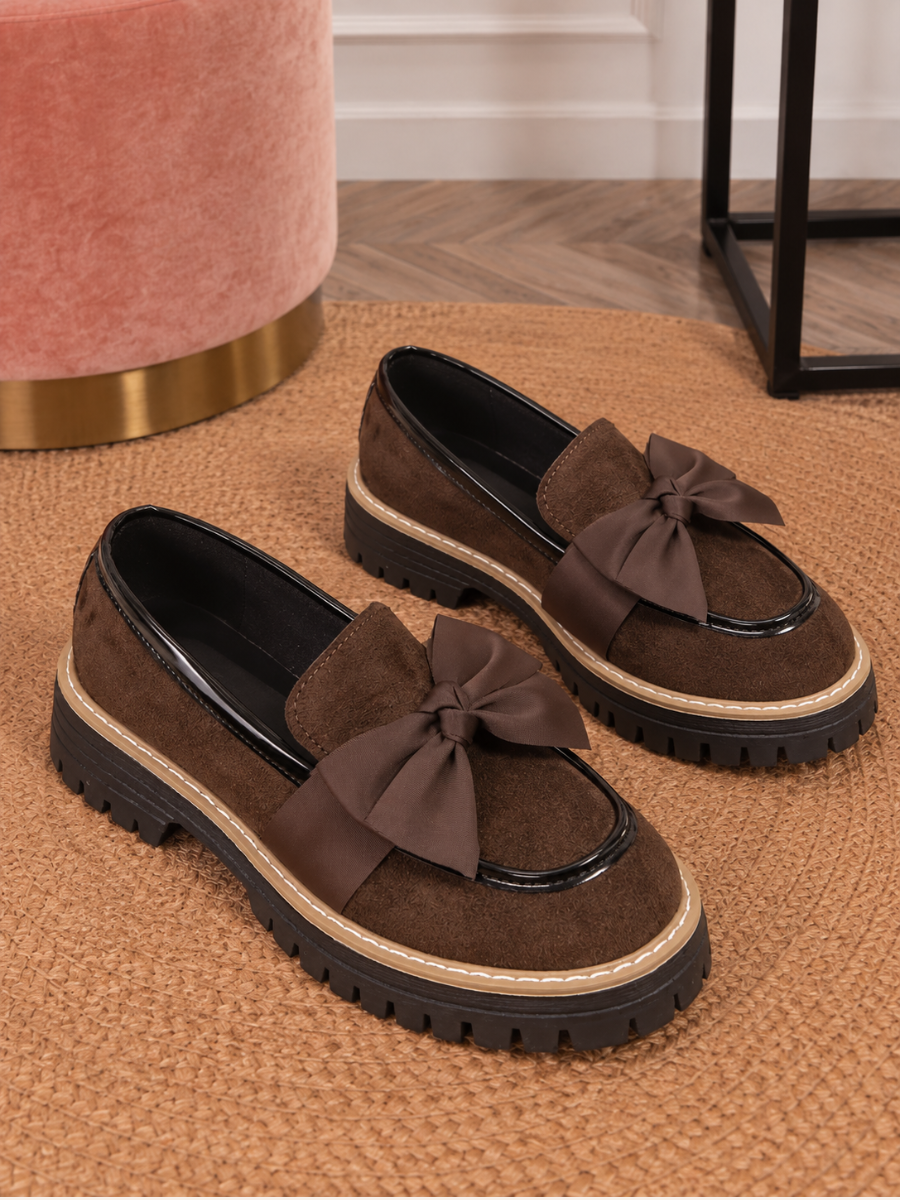 Bow-Detail Chunky Loafers