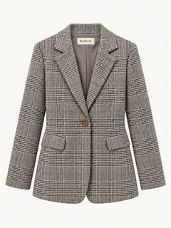 Plaid Tailored Blazer