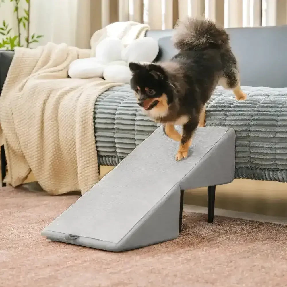 2-in-1 Houten Hondentrap & Loopplank voor Bed