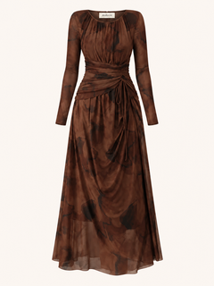 Ruched Maxi Jurk