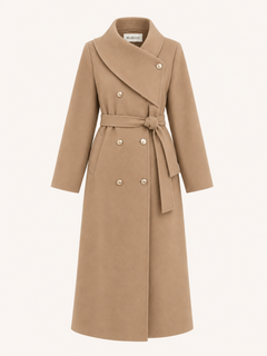 Asymmetric Belted Coat