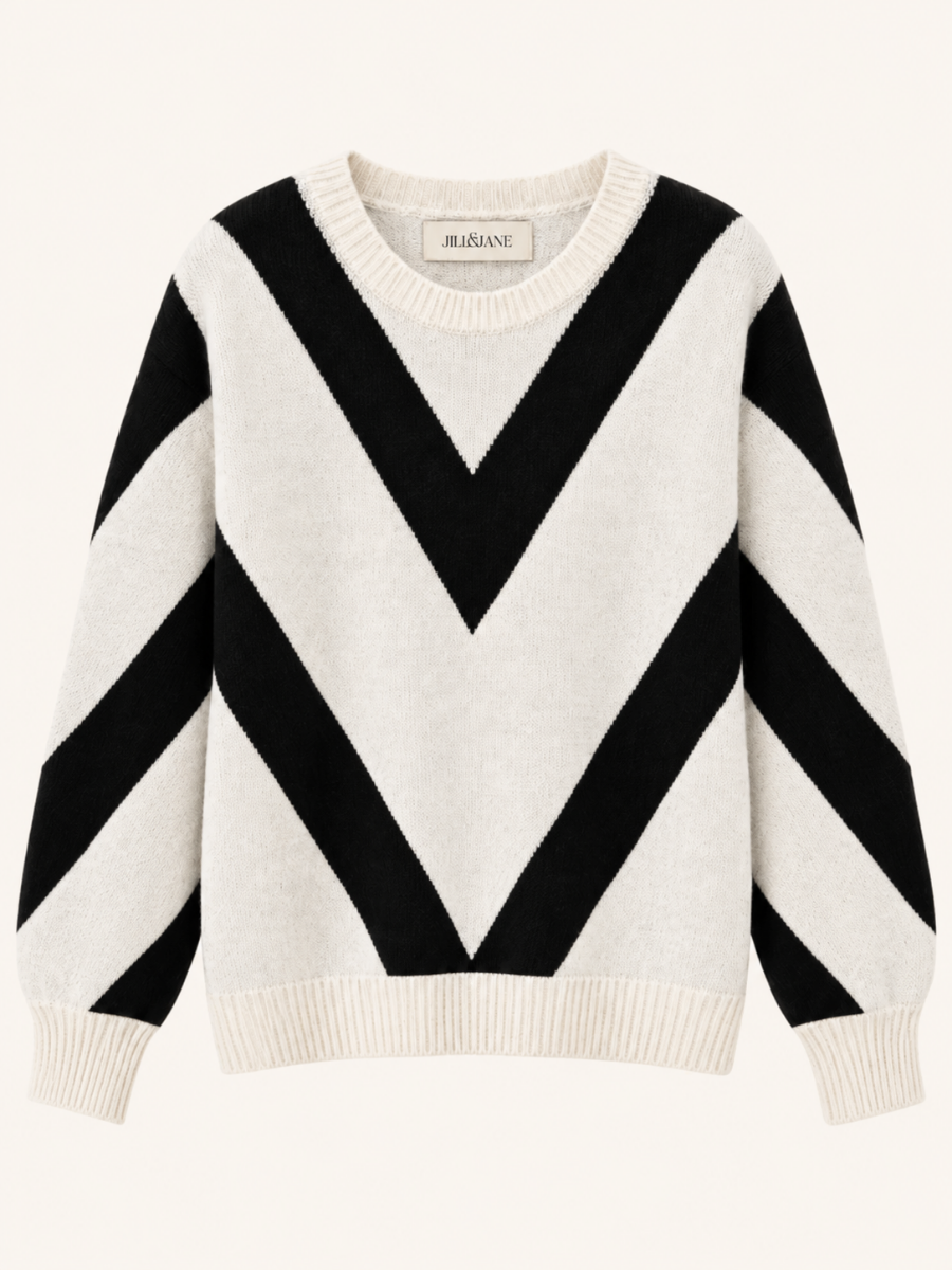 Chevron Knit Sweater