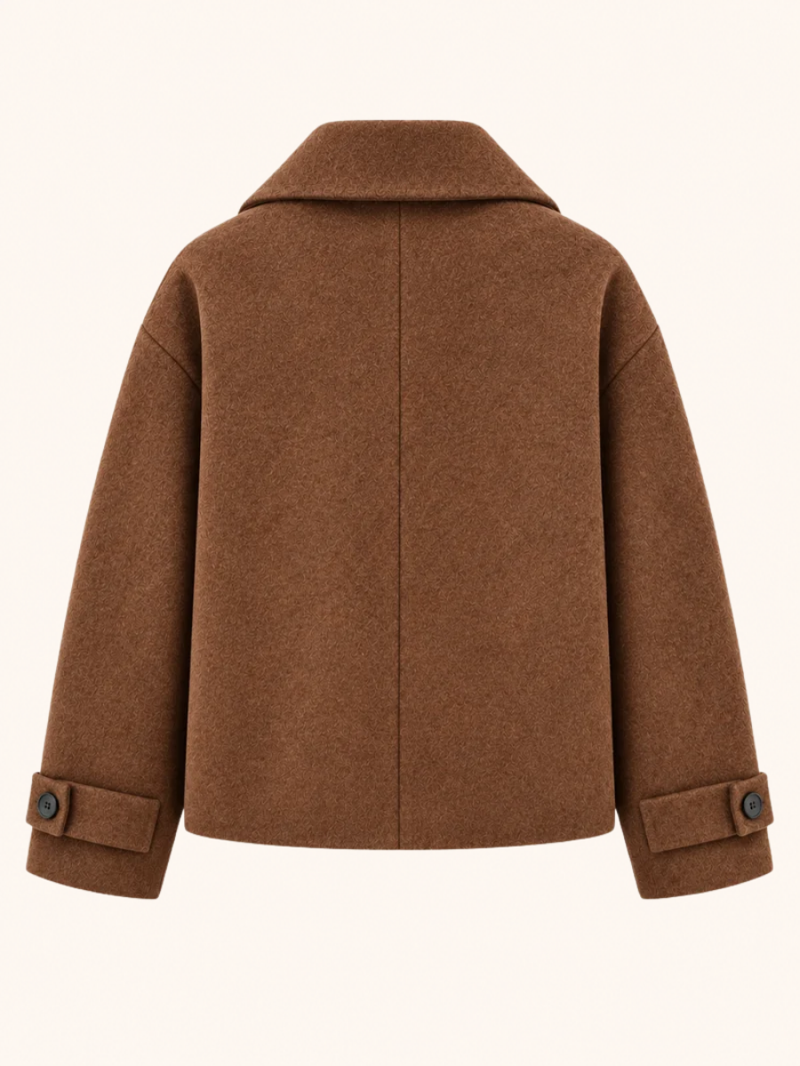 Double-Breasted Cropped Jacket