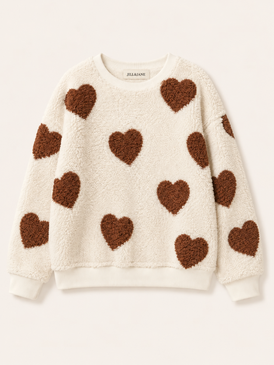 Heart Teddy Sweater