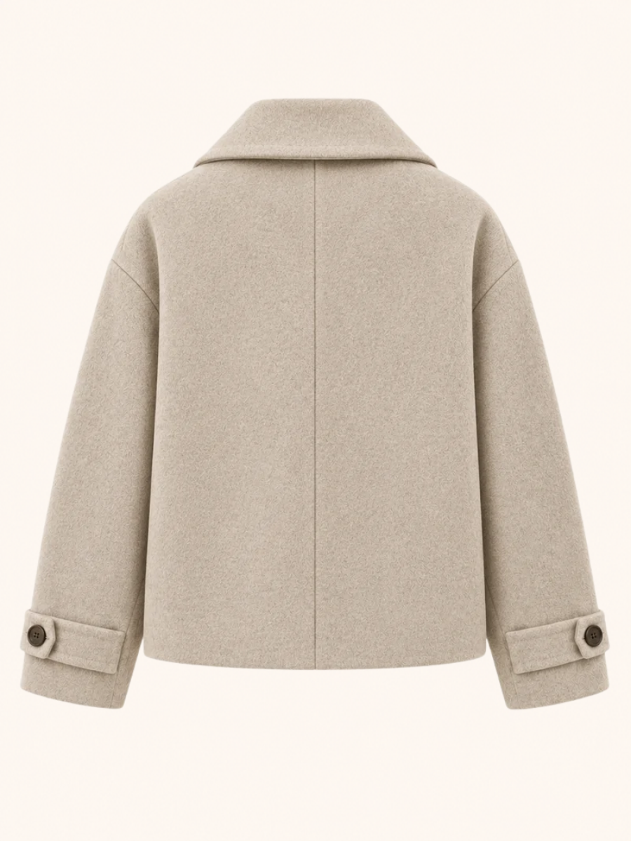 Double-Breasted Cropped Jacket