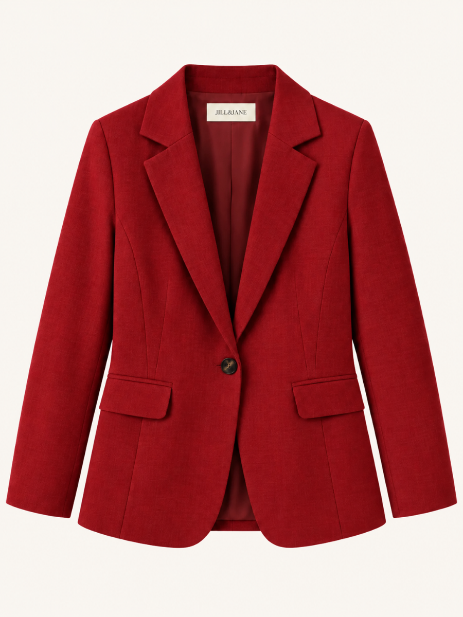 Single-Button Tailored Blazer